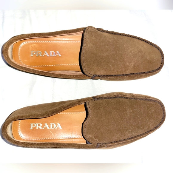 Prada Suede Driving Loafers - Picture 1 of 6